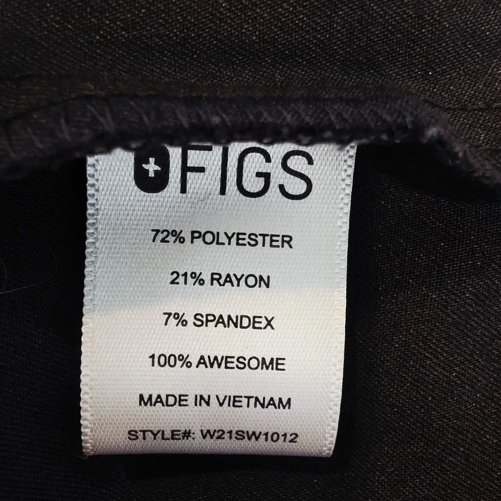 Figs Scrub Uniform Shirt Sz Large Adult Shirt‎ Sleeve Casual Work. D108